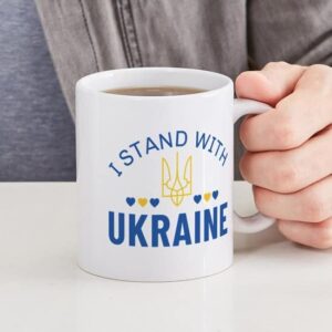 CafePress I Stand With Ukraine Ceramic Coffee Mug, Tea Cup 11 oz