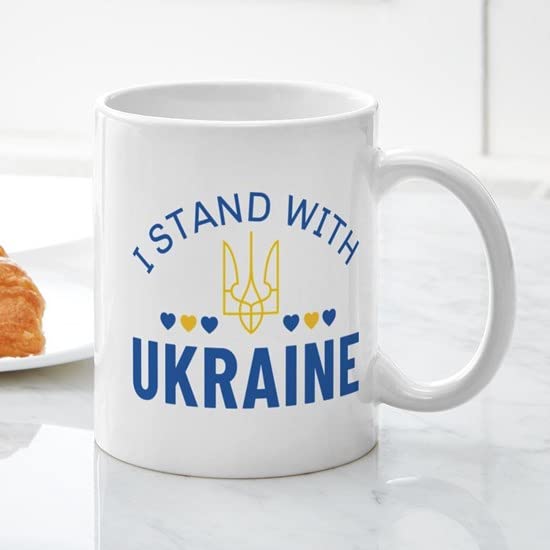 CafePress I Stand With Ukraine Ceramic Coffee Mug, Tea Cup 11 oz