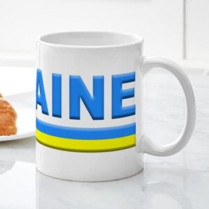 CafePress Pro Ukraine Pride Ukrainian Flag ??????? Mugs Ceramic Coffee Mug, Tea Cup 11 oz