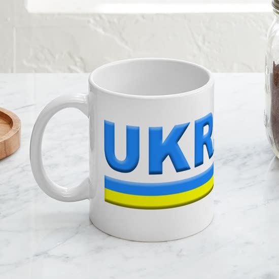 CafePress Pro Ukraine Pride Ukrainian Flag ??????? Mugs Ceramic Coffee Mug, Tea Cup 11 oz