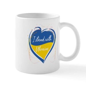 CafePress I Stand With Ukraine Mugs Ceramic Coffee Mug, Tea Cup 11 oz