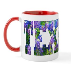 cafepress texas bluebonnets mug ceramic coffee mug, tea cup 11 oz