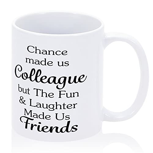 Funny Mug The Fun and Laughter Made Us Friends Family Coffee Mugs 11oz Ceramic Inspirational Quote Cup Gaming Coffee Mug Gift for Friends Coworkers Employee Thoughtful Graduation