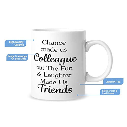 Funny Mug The Fun and Laughter Made Us Friends Family Coffee Mugs 11oz Ceramic Inspirational Quote Cup Gaming Coffee Mug Gift for Friends Coworkers Employee Thoughtful Graduation