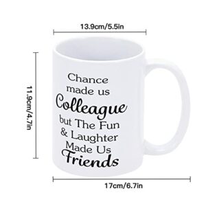 Funny Mug The Fun and Laughter Made Us Friends Family Coffee Mugs 11oz Ceramic Inspirational Quote Cup Gaming Coffee Mug Gift for Friends Coworkers Employee Thoughtful Graduation