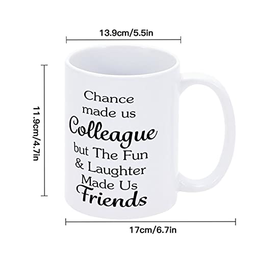 Funny Mug The Fun and Laughter Made Us Friends Family Coffee Mugs 11oz Ceramic Inspirational Quote Cup Gaming Coffee Mug Gift for Friends Coworkers Employee Thoughtful Graduation