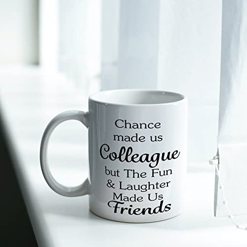 Funny Mug The Fun and Laughter Made Us Friends Family Coffee Mugs 11oz Ceramic Inspirational Quote Cup Gaming Coffee Mug Gift for Friends Coworkers Employee Thoughtful Graduation