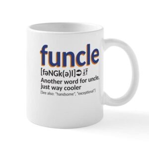 cafepress funcle definition ceramic coffee mug, tea cup 11 oz