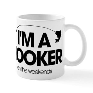 cafepress i’m a hooker on the weekends ceramic coffee mug, tea cup 11 oz