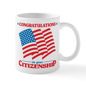 cafepress new us citizen mugs ceramic coffee mug, tea cup 11 oz