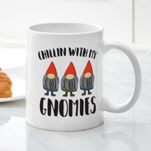 CafePress Chillin With My Gnomies 15 Oz Ceramic Large Mug Ceramic Coffee Mug, Tea Cup 11 oz