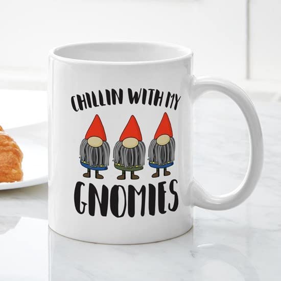 CafePress Chillin With My Gnomies 15 Oz Ceramic Large Mug Ceramic Coffee Mug, Tea Cup 11 oz