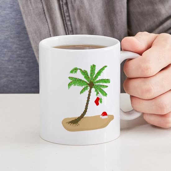 CafePress Beach Christmas Mugs Ceramic Coffee Mug, Tea Cup 11 oz