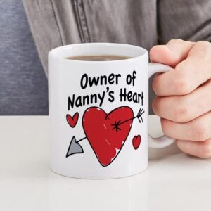 CafePress OWNER OF NANNY's HEART Mug Ceramic Coffee Mug, Tea Cup 11 oz