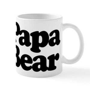 cafepress papa bear ceramic coffee mug, tea cup 11 oz