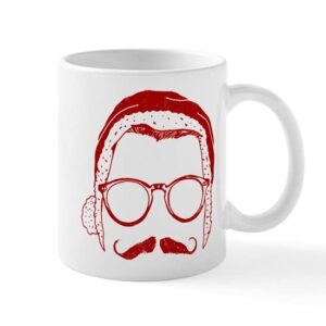 cafepress hipster christmas ceramic coffee mug, tea cup 11 oz