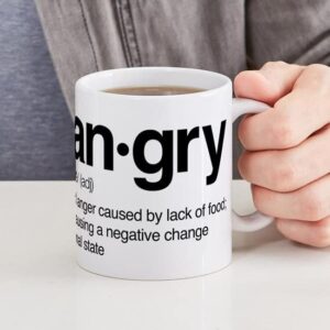 CafePress Hangry Definition 15 Oz Ceramic Large Mug Ceramic Coffee Mug, Tea Cup 11 oz