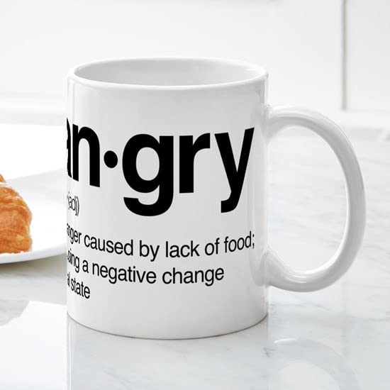 CafePress Hangry Definition 15 Oz Ceramic Large Mug Ceramic Coffee Mug, Tea Cup 11 oz