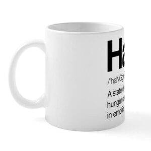 CafePress Hangry Definition 15 Oz Ceramic Large Mug Ceramic Coffee Mug, Tea Cup 11 oz