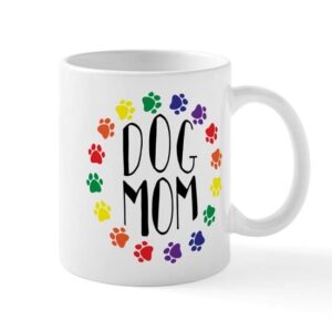 cafepress dog mom mugs ceramic coffee mug, tea cup 11 oz