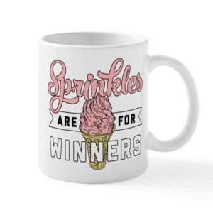 cafepress sprinkles are for winners ceramic coffee mug, tea cup 11 oz