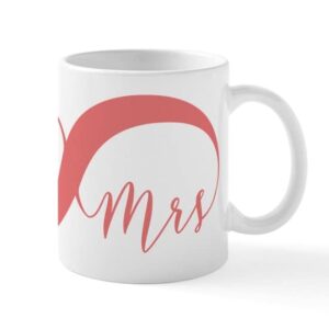 cafepress mr. and mrs. mugs ceramic coffee mug, tea cup 11 oz
