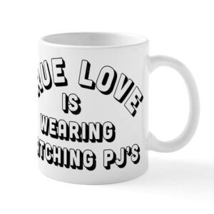cafepress true love is wearing matching ceramic coffee mug, tea cup 11 oz
