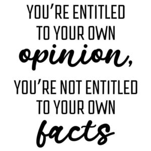 CafePress Entitled To Your Own Opinion Not Facts Mugs Ceramic Coffee Mug, Tea Cup 11 oz