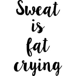 CafePress Sweat Is Fat Crying Ceramic Coffee Mug, Tea Cup 11 oz