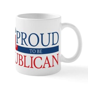 cafepress proud to be republican mugs ceramic coffee mug, tea cup 11 oz