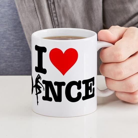 CafePress I Heart Dance Mug Ceramic Coffee Mug, Tea Cup 11 oz