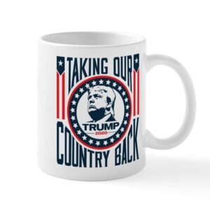 cafepress trump 2020 taking our country ceramic coffee mug, tea cup 11 oz