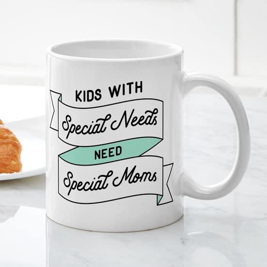 CafePress Special Needs, Special Moms Mugs Ceramic Coffee Mug, Tea Cup 11 oz