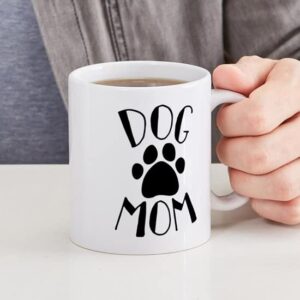 CafePress Dog Mom Paw Mugs Ceramic Coffee Mug, Tea Cup 11 oz