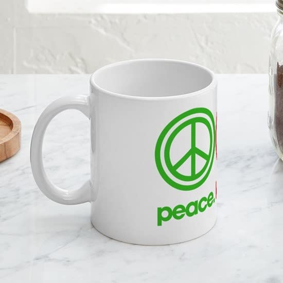 CafePress Peace Love Massage Ceramic Coffee Mug, Tea Cup 11 oz