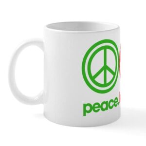 CafePress Peace Love Massage Ceramic Coffee Mug, Tea Cup 11 oz