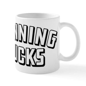 cafepress running sucks ceramic coffee mug, tea cup 11 oz