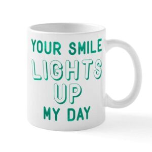 cafepress your smile lights up my day mug ceramic coffee mug, tea cup 11 oz
