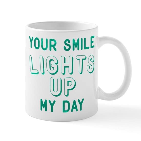 CafePress Your Smile Lights Up My Day Mug Ceramic Coffee Mug, Tea Cup 11 oz