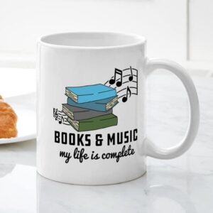 CafePress Books And Music Ceramic Coffee Mug, Tea Cup 11 oz