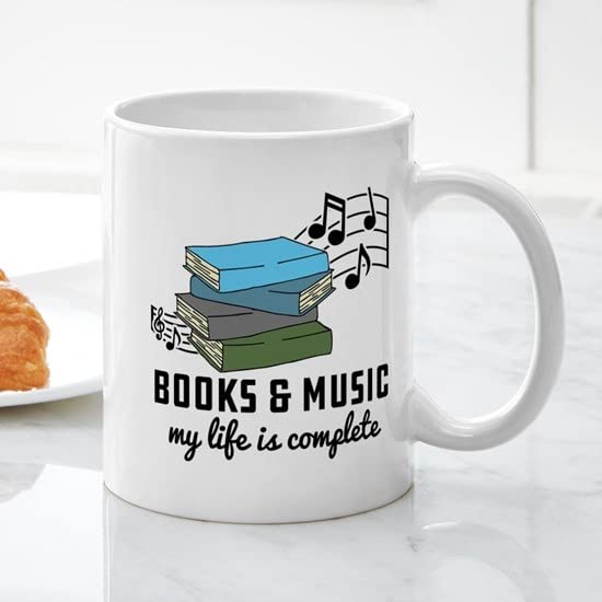 CafePress Books And Music Ceramic Coffee Mug, Tea Cup 11 oz