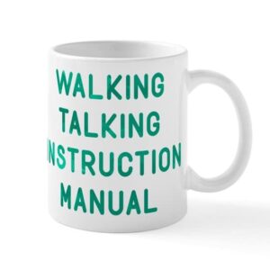 cafepress walking talking instructional manual mug ceramic coffee mug, tea cup 11 oz