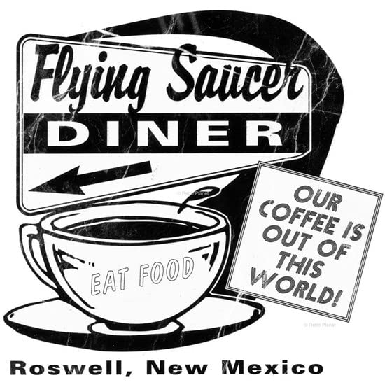 CafePress Flying Saucer Diner Mug Ceramic Coffee Mug, Tea Cup 11 oz