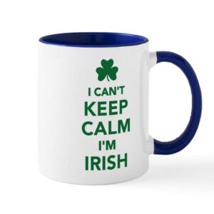 cafepress i can’t keep calm i’m irish mug ceramic coffee mug, tea cup 11 oz