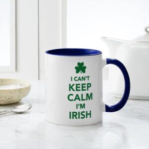 CafePress I Can't Keep Calm I'm Irish Mug Ceramic Coffee Mug, Tea Cup 11 oz