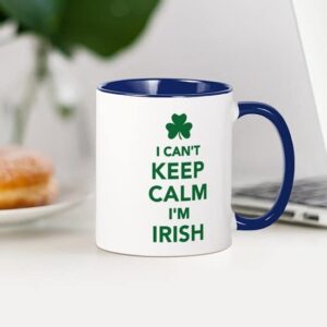 CafePress I Can't Keep Calm I'm Irish Mug Ceramic Coffee Mug, Tea Cup 11 oz