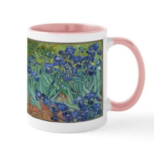 cafepress vincent van gogh’s irises mugs ceramic coffee mug, tea cup 11 oz