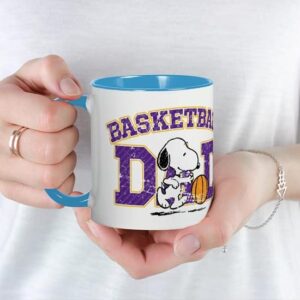 CafePress Snoopy Basketball Dad Mug Ceramic Coffee Mug, Tea Cup 11 oz