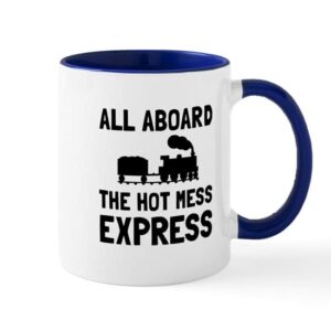 cafepress hot mess express mugs ceramic coffee mug, tea cup 11 oz