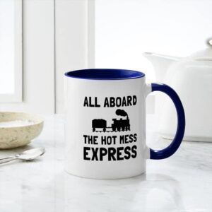 CafePress Hot Mess Express Mugs Ceramic Coffee Mug, Tea Cup 11 oz